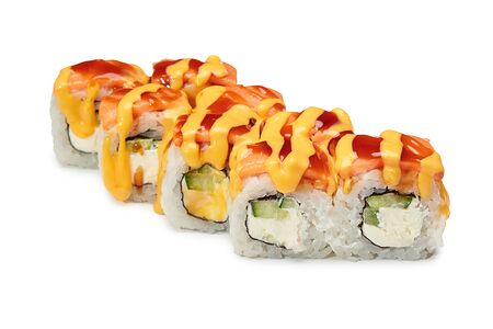 Запеченный ролл Филадельфия гриль