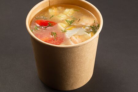 Уха с лососем