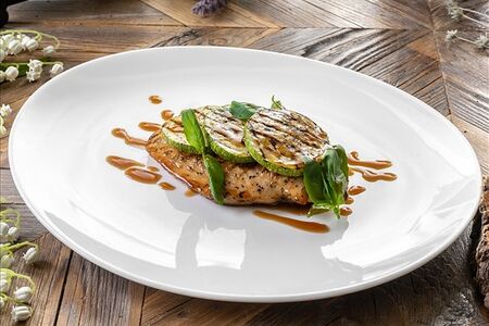 Скалоппини из курицы с овощами