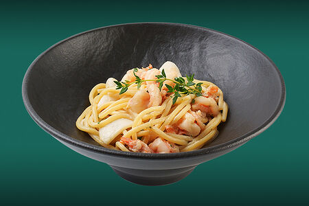 Спагетти с морепродуктами