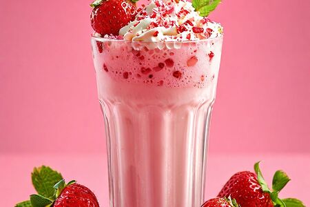 Молочный коктейль Клубничный