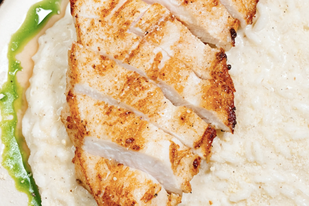 Ризотто с курицым филе, черным трюфелем м пармезаном