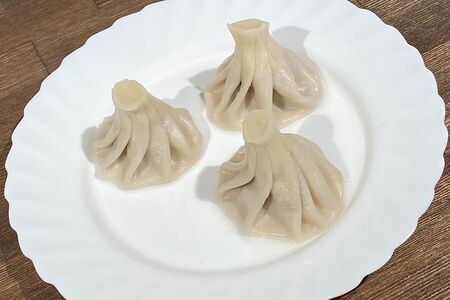 Хинкали вареные с грибами