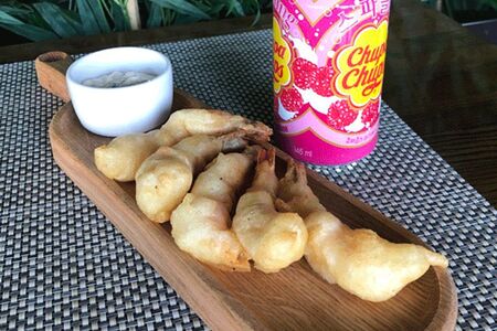 Креветки с устричным соусом