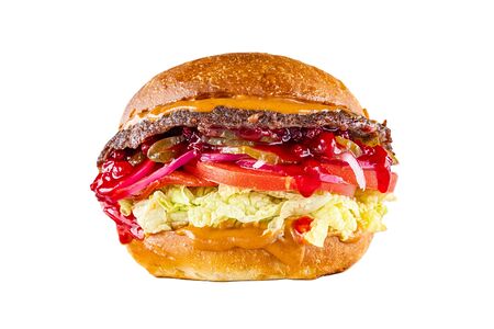 Бургер с клюквенным соусом