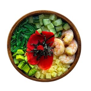 Поке с креветками 