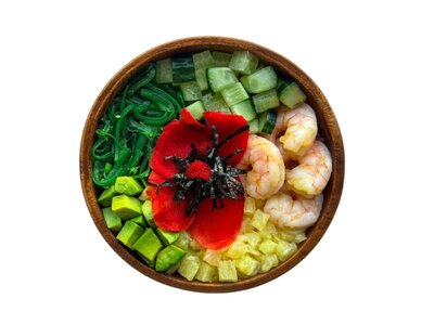 Поке с креветками 