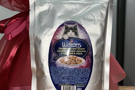 Лакомство Шермурр с курицей в соусе