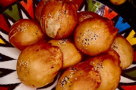 Самса из тандыра с бараниной