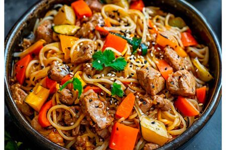 Wok со свининой