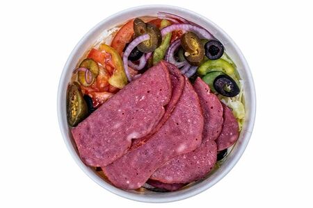 Салат с ростбифом