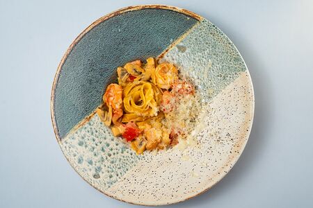 Паста с креветками