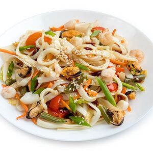Удон Морской коктейль 