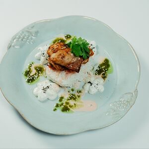 Имбирный цыпленок с рисом басмати