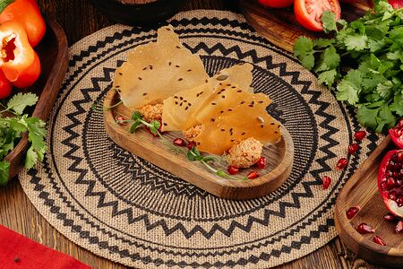 Пхали с запеченным перцем