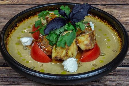 Салат из хрустящих баклажанов