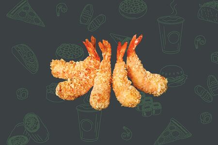 Креветки темпура