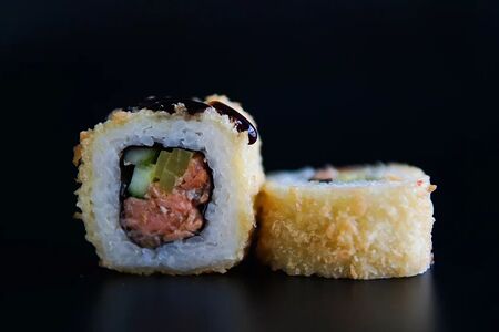 Жареный с лососем new