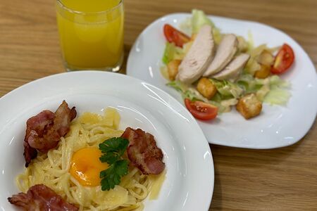 Ланч Салат + горячее