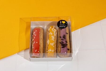 Набор фруктовых эклеров