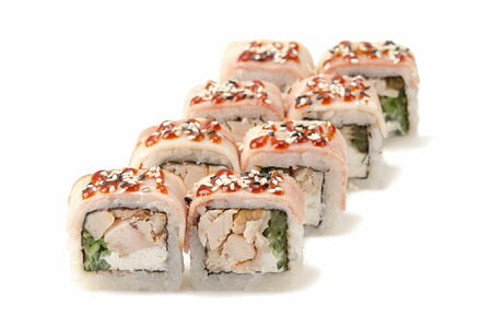 Запечённый ролл Беконатор с курицей