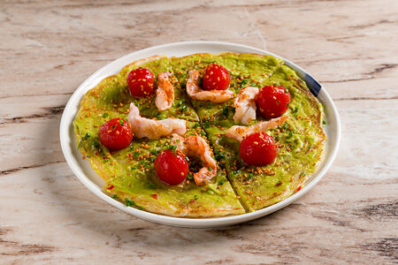 Лепешка Роти с креветками