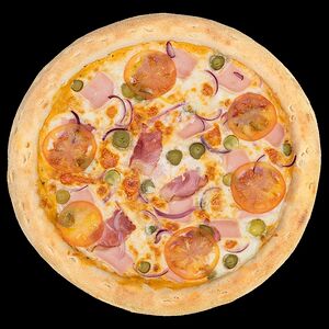 Пицца Чизбургер на пышном тесте