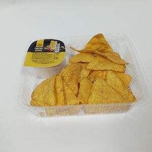 Начос барбекю с сырным соусом