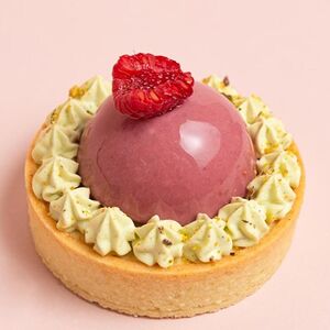 Тарталетка малина-фисташка