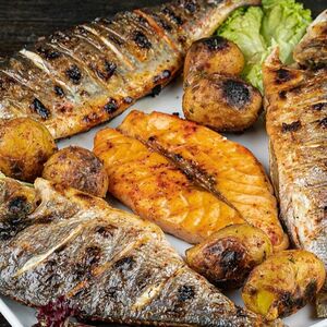 Ассорти шашлыков из рыбы от шеф-повара