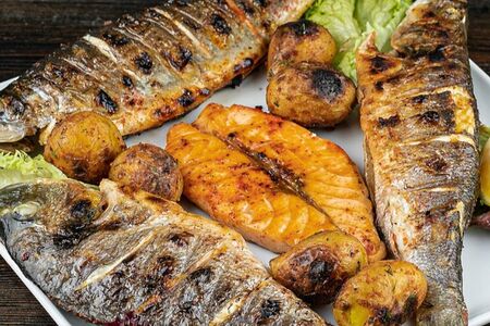 Ассорти шашлыков из рыбы от шеф-повара