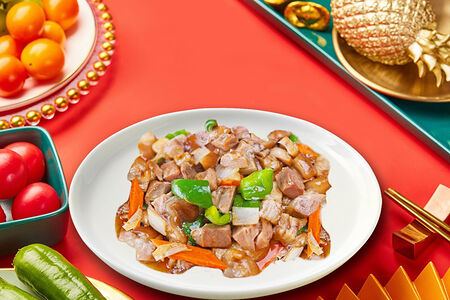 Рулька кусочками в соусе №324