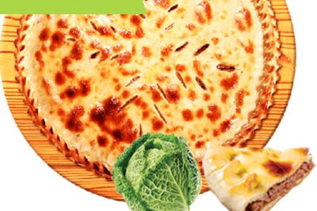 Пирог с мясом и капустой