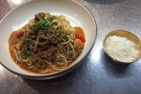 Спагетти Мясное рагу