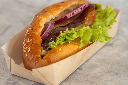 Гирос в багете 