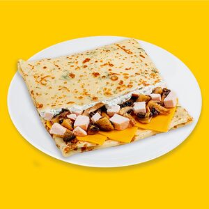 С курицей и грибами