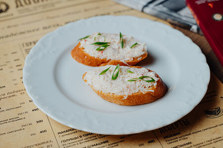 С мясом краба