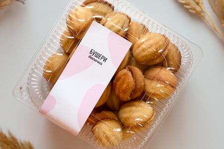 Орешки с вареной сгущенкой