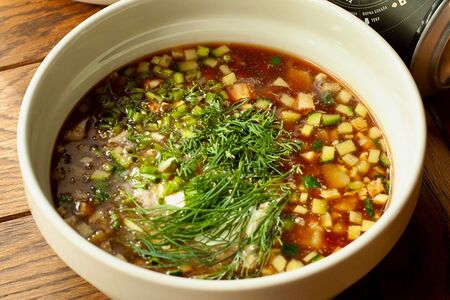 Окрошка на квасе