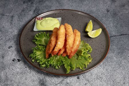 Креветки с соусом турандот