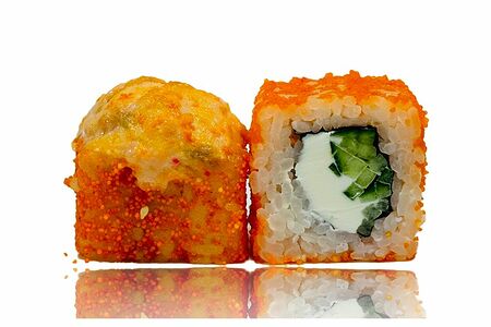 Запеченный сырный с лососем