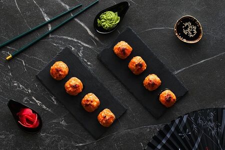 Запеченный угорь с авокадо