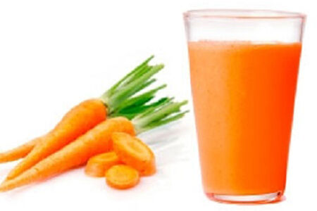 Свежевыжатый морковный сок