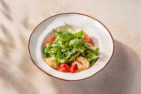 Грин салат с креветками