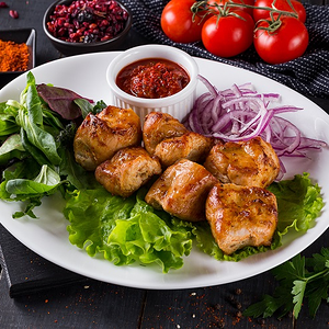 Шашлык из куриного филе