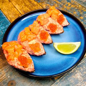 Мидии Лосось-икра