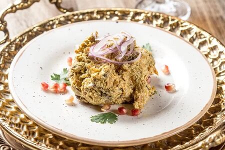 Салат с курицей и грибами