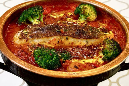 Палтус из печи