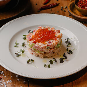 Из краба и креветок