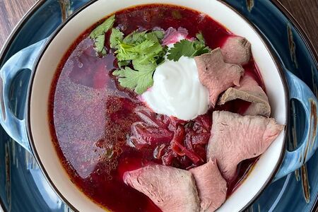 Борщ с телятиной